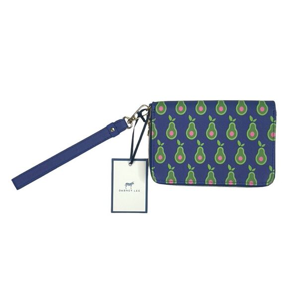 Dabney Lee Avocado Print Zip-Around Wristlet Wallet - 6.5” x 4.5” x 0.75” - Picture 1 of 7
